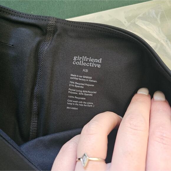 NWT Girlfriend Collective Black Sport Skort - Picture 11 of 14